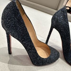 Limited Edition Blue Sparkly Louboutins heels
